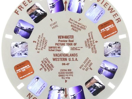 DR-47Sx - Vacationlands Western USA - View-Master Single Reel - vintage - (DR-47-Sx) For Cheap