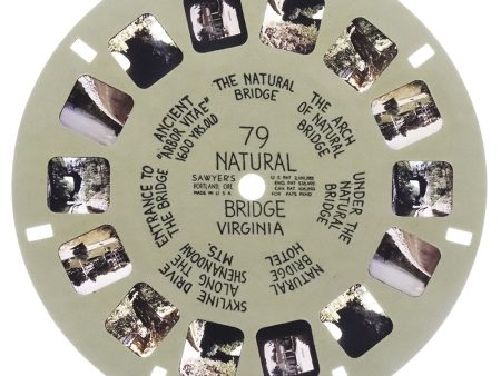 Natural Bridge, Virginia - View-Master Hand Letter Reel - vintage - (HL-79n) For Sale