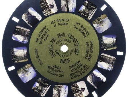 Rainier Nat l Park - View-Master Gold Center Reel - vintage - (GC-108) on Sale