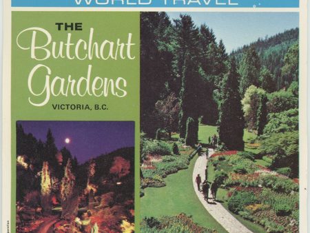 Butchart Gardens - View-Master 3 Reel Packet - 1970 s view - vintage - (PKT-A016-G3B) on Sale