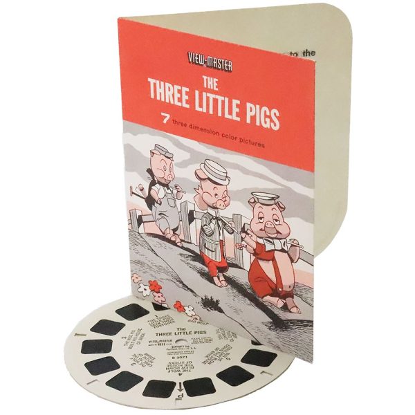 Three Little Pigs - Single ViewMaster Reel with Integrated Booklet Online Sale