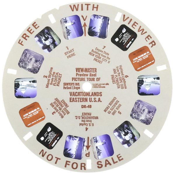 DR-48S - Vacationlands Eastern USA - View-Master Single Reel - vintage - (DR-48-S) For Cheap