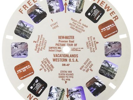 DR-47S - Vacationlands Western USA - View-Master Single Reel - vintage - (DR-47-S) Fashion