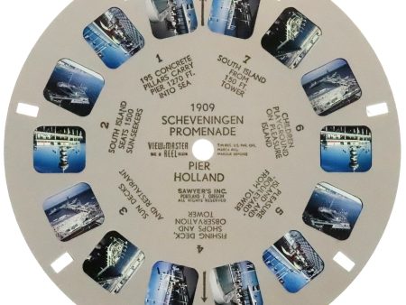 1909 - Scheveningen Promenade Pier Holland - View-Master - Vintage Single Reel on Sale