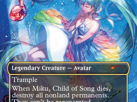 Miku, Child of Song - Child of Alara (Rainbow Foil) [Secret Lair Drop Series] Fashion