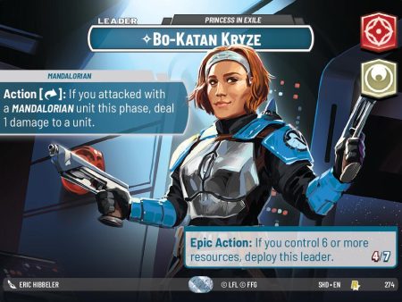 Bo-Katan Kryze - Princess in Exile (Showcase) (274) [Shadows of the Galaxy] Sale